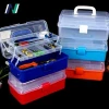 Factory direct selling plastic compartment organizer tool storage boxes with handle
