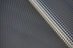 Factory Outlet Artificial leather 1.0mm black diamond pattern Oxford bottom Leather Fabric for Backpack and furniture