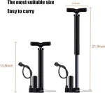 Factory price Bike Pump Portable, Ball Pump Inflator Bicycle Floor Pump with high Pressure Buffer Easiest use