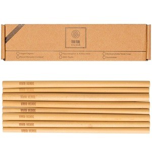Factory Price Reusable Eco Friendly Bamboo Drinking Straws with Logo