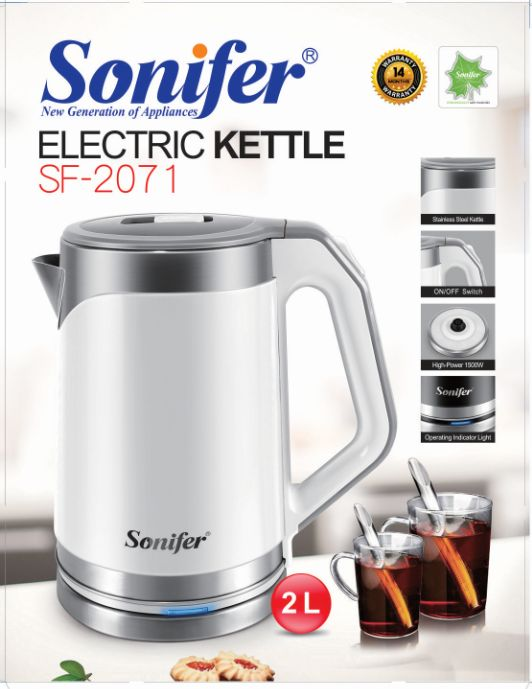 Factory Price Sonifer Best Quality  Kitchen Appliances 304 Stainless Steel Electric Kettle SF-2071