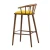 Import factory price traditional bar chair high bar stool with back from China