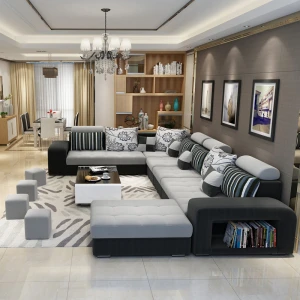 Factory Provided Sofa Set Designs Fabric Luxury Living Room Furniture Sofa Sets