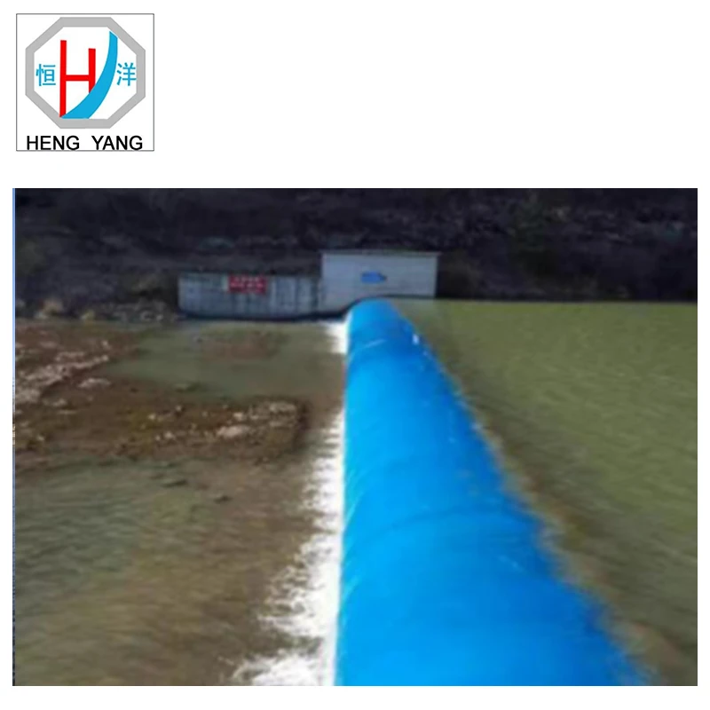 Factory silicone water inflatable rubber river dam price
