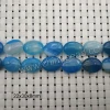 Factory supply banded agate beads natural blue agate loose bead