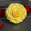 Factory supply decorative rainbow decoracion de flor silk rose preserved red rose head artificial flowers for wedding party gift