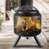 Factory Supply Garden Camping Smokeless Portable Mini Metal Fire Pit Outdoor Wood Burning Cast Iron Bonfire Fire Pits
