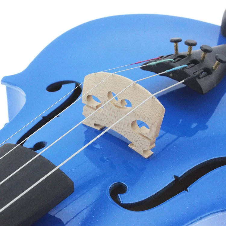 Factory Supply Professional Classic Violin Blue Handmade Violin