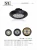 Import Factory Warehouse Industrial Luminaire fixture Ip65 Waterproof Smd Aluminum garage Workshop Lighting  LED UFO High Bay Light from China
