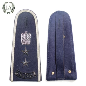 Factory wholesale military army uniform epaulettes with silicone logos