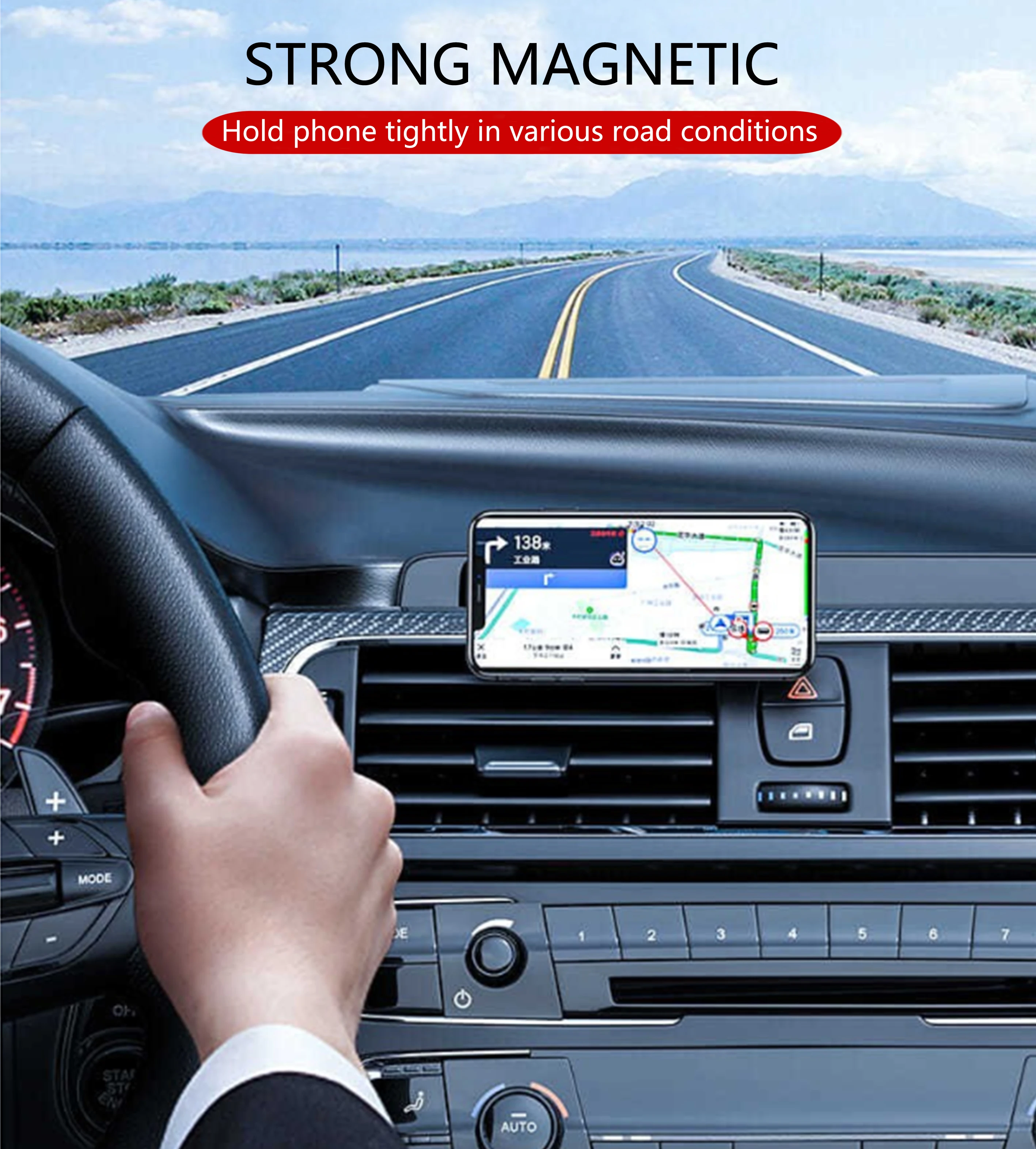 Factory Wholesale  price Universal Magnetic Car Phone Holder Stand Mini Magnet Wall Mount Bracket Cell Phone Holder