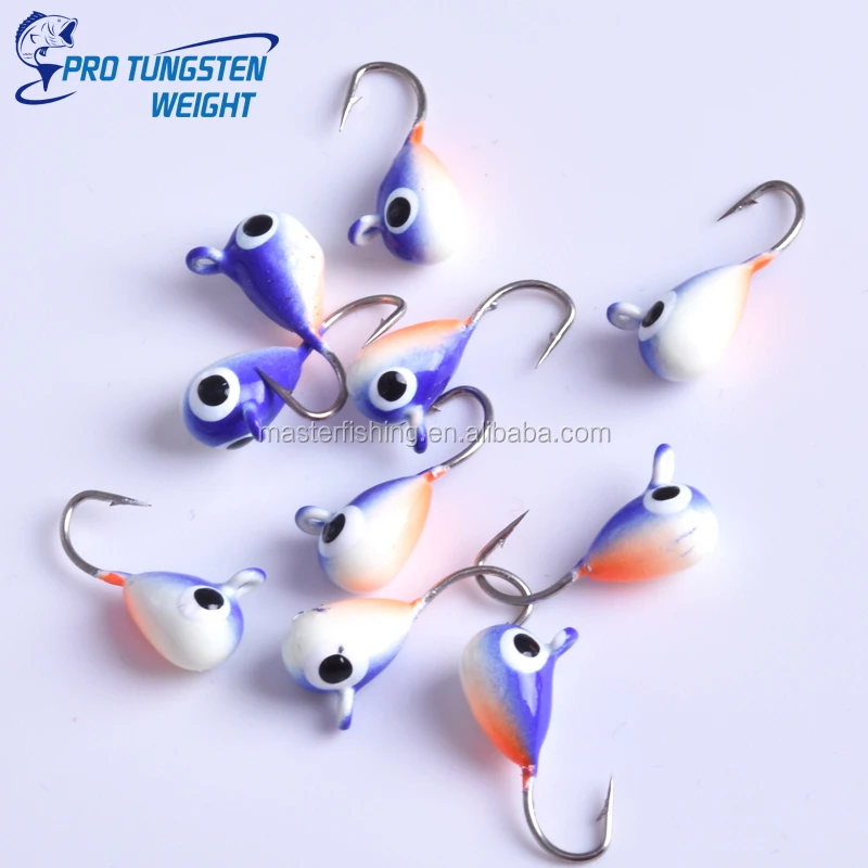 Factory Wholesale Tungsten Ice Fishing Jigs 97% Purity Tungsten Alloy