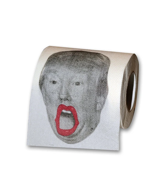 Fairly Odd Novelties Donald Trump Novelty Political Humor Funny Toilet Tissue Paper Roll