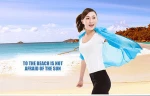 Fan cooling ultraviolet-proof windproof waterproof outdoor hiking air conditioner jacket with pct