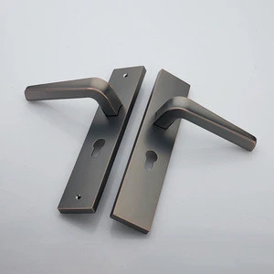 Fashion design metal slippy external door handle and lock