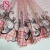 Import Fashion embroidered guipure black shell pink printing lace for dress from China