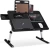 Import fashion new PU leather height adjustable black / gray Laptop Desk Office computer desk bed tray foldable study table from China