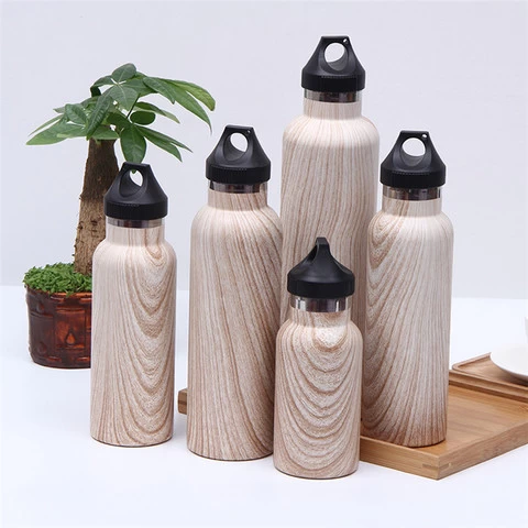 Fashion Style 500ml Double Wall Stainless Steel Vacuum Flask And Mugs Promotional Gift Set