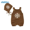 Fast Shipping Baby Clothing Set Newborn Knitted Baby Boy Romper &amp; Hat Clothes Sets