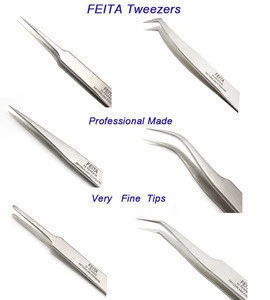 FEITA SA Professional Eyebrow Tweezers Hair Beauty Stainless Steel Slanted Tip Tweezers