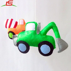 felt stuffed cars toy baby boy mobile hanging