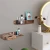 Floating Shelves with Drawer Rustic Solid Wood Wall Storage Shelf for Organization and Display