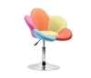 Flower Fabric colorful  Adjustable Swivel Counter  bar stool living room furniture