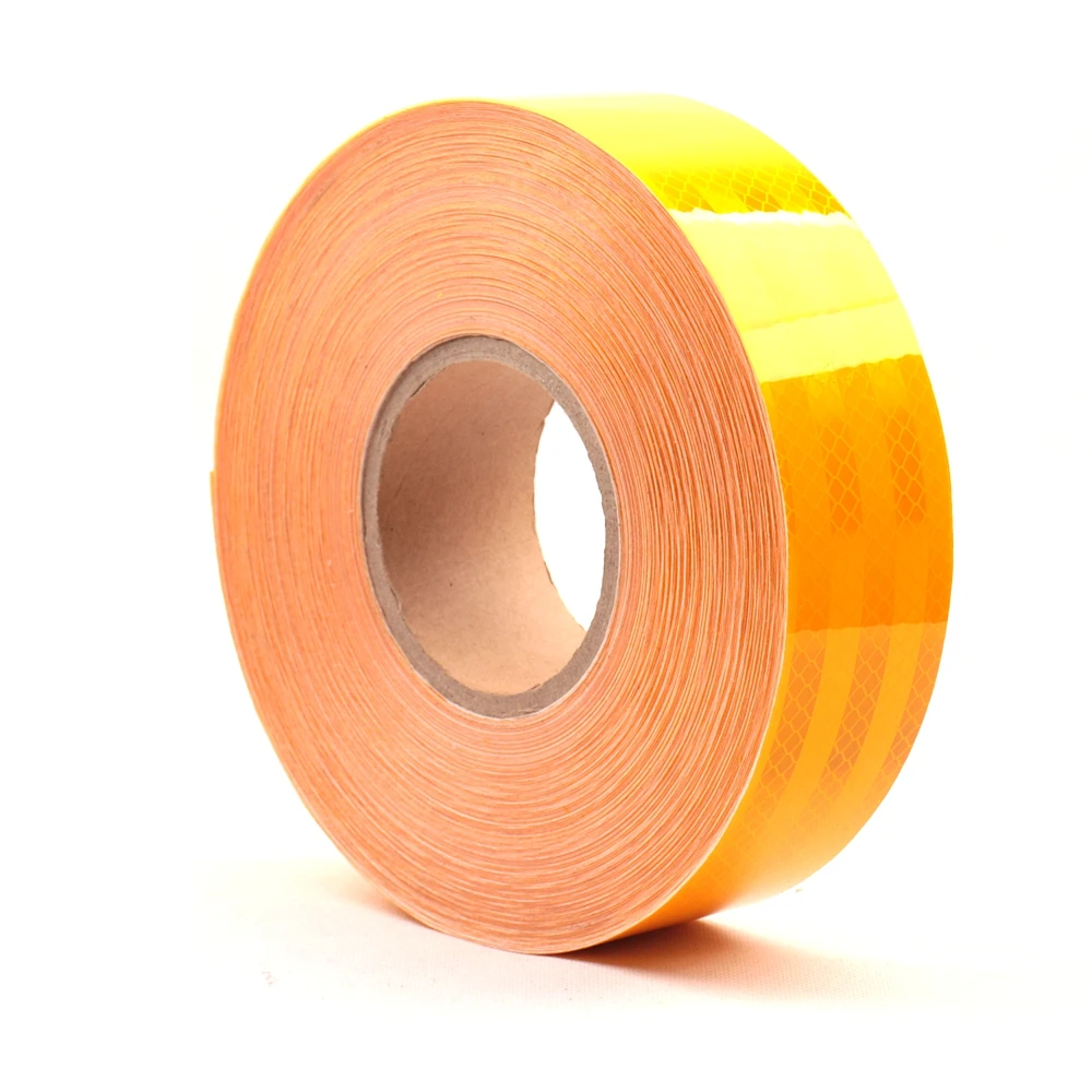 Fluorescent Lime-Yellow reflective tape flame resistant sew on fabric tape