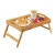 Import Foldable Bamboo Serving Tray Wooden Laptop Bed Table Breakfast Tray with Folding Leg from China