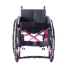 Folding Portable Carrying Ultra-Light Aluminum Alloy Quick-Disassembly Rear Wheel Sports Leisure Wheelchair