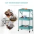 Import Folding utility rolling cart storage organizer 3 tiers multifunction trolley cart from China