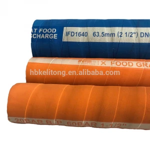 Food grade heat resistant hose suction and delivery food grade rubber hose