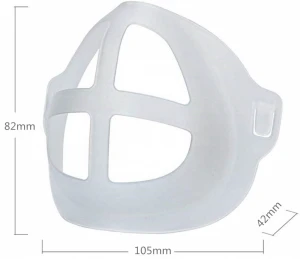 Food Grade Soft Washable Reusable Face Masking Holder Inner Support Frame Silicone 3D Masked Bracket for Comfortable Breathing
