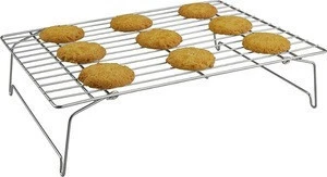 Food Grade Stainless Steel 3-Tier Stackable Cooling Rack Set for Cookies, wire cooling rack