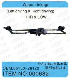 for hiace wiper linkage assy for hiace body kits commuter van bus spare parts KDH200 #85150-26120