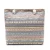 For Women Custom Logo Cloth Lining Straw Lining Striped clan style storage shopping bag one-shoulder seaside bag