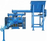 Forage waste and tree leaves wood biomass briquette machine