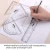 Import Foska 4 Pieces Plastic School Geometry Ruler Set from China