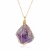 Import Full Wire Wrapped Amethyst Pendant Necklace Healing Chakra Crystal Stone Jewelry from China