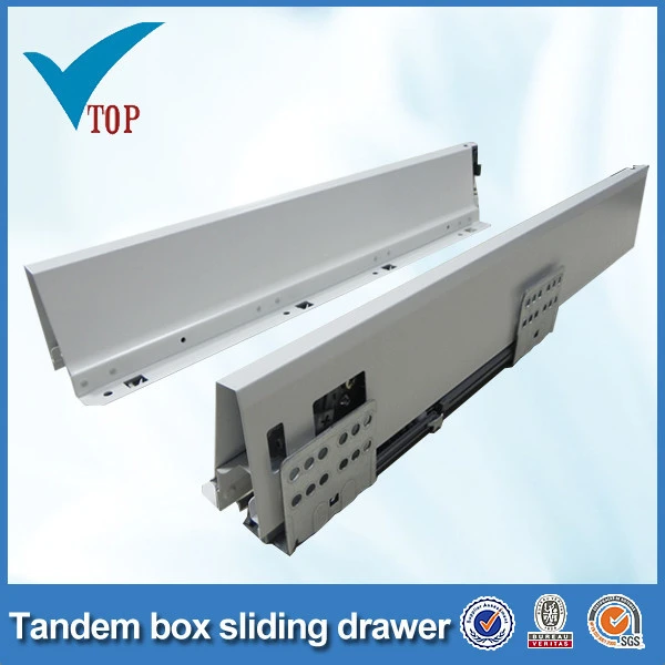 Furniture Cabinet Soft Close Tandem Heavy Load Drawer Slide Rails VT-15.016