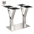 Import Furniture Legs decorative X shape pedestal stainless steel table base for glass from China