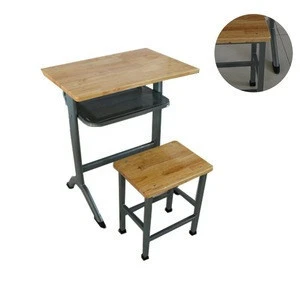 Furniture wooden children comfortable students school desk and chair school