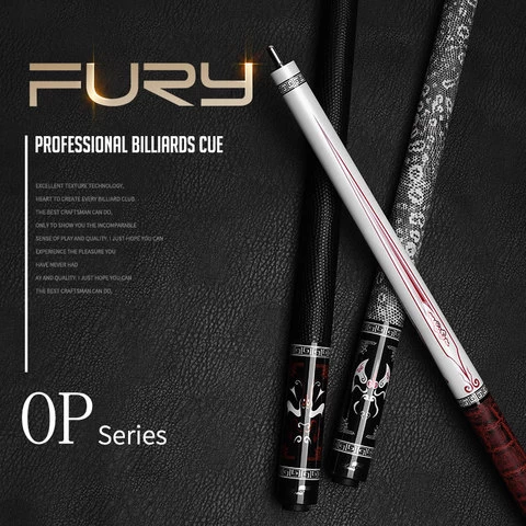 Fury Op Series Chinese Opera 12.5mm Tip HT 2nd Generation Shaft Maple Shaft Leather Wrap Pool Cue Billiard Stick Taco De Billar