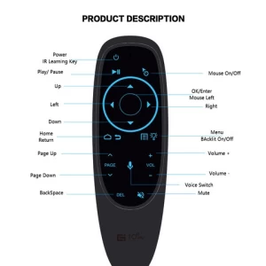 G10BTS PRO  2.4GHz And Blue2th Wireless Remote Control  Air Mouse IR Learning  Voice Backlight remote control