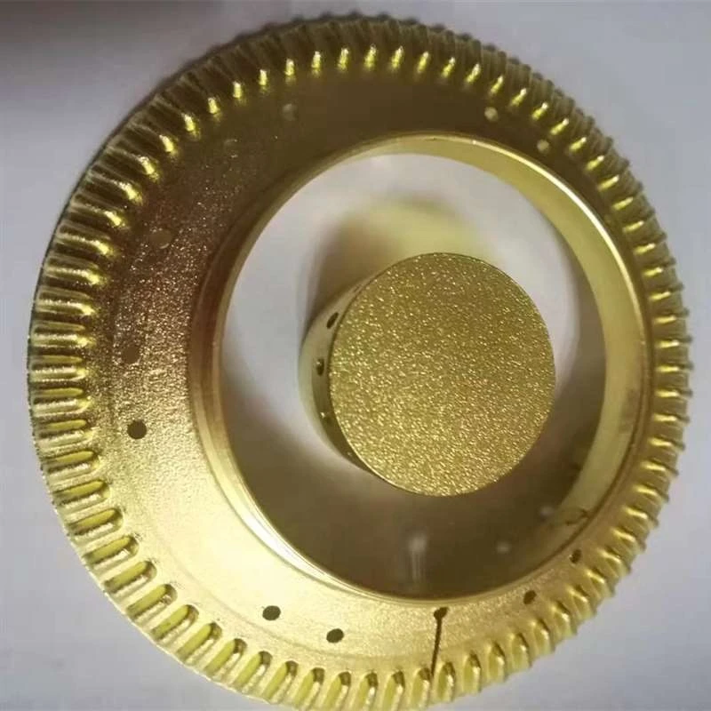 gas burner parts brass material dispactcher and small cap