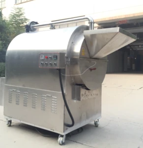 Gas type CE certified industrial  peanut roaster/cocoa bean roasting machine/commercial roasting oven