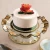 Import Gold border Ruffled Pedestal Cake tarts appetizers clear glass dishes stand from China
