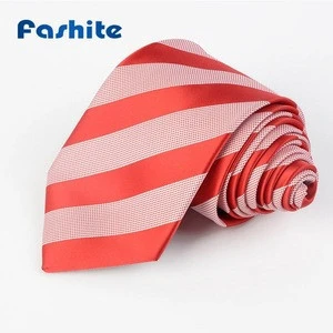 Good price handmade stripe 100% polyester mens formal tie