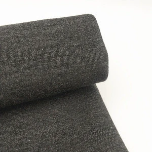 Good quality NR ponte knitted de roma heather grey melange fabric for pants
