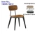 Import Guangzhou Industrial Cafe Restaurant Dining Chair in metal wood from China